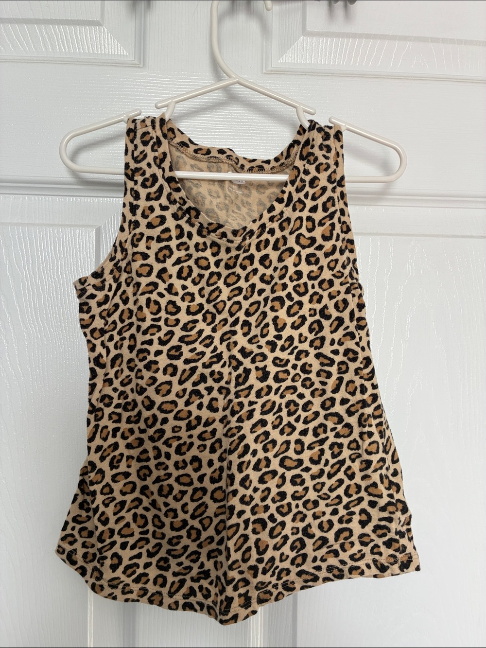 Old Navy Leopard Print Tank Top - Tan and Black